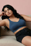 Zivame True Curv Double Layered Non Wired Full Coverage Super Support Bra - Real Teal — thumbnail 4